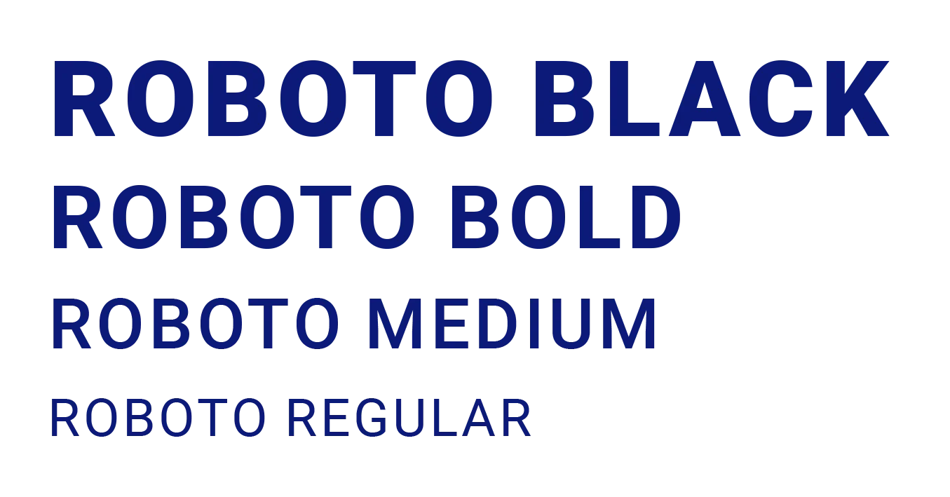 Шрифт Roboto