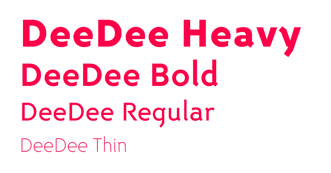 Шрифт DeeDee